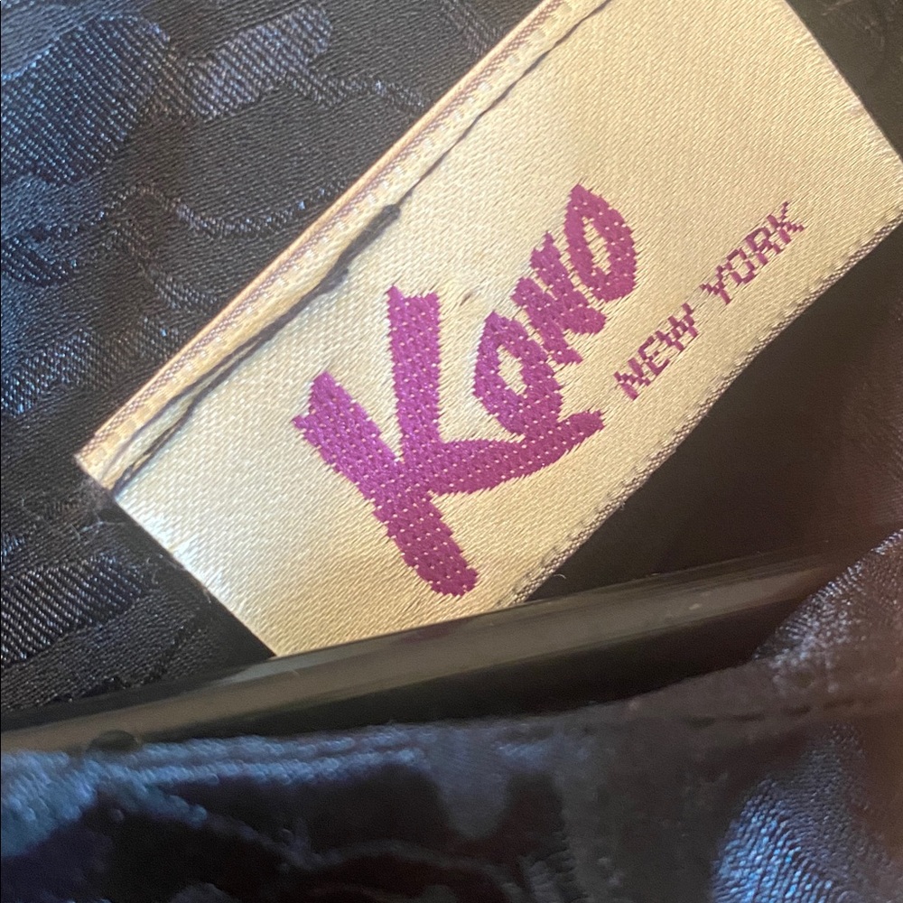 Vintage Black Textured Dress by Kono - Picture 14 of 14